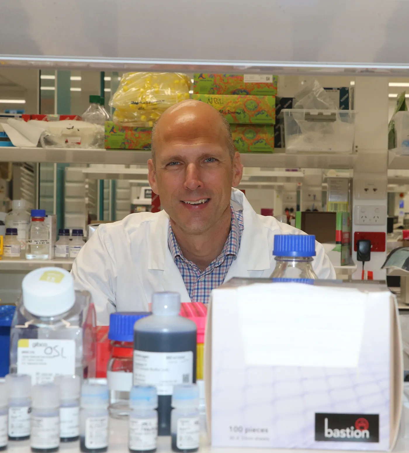 Joost Lesterhuis in the lab