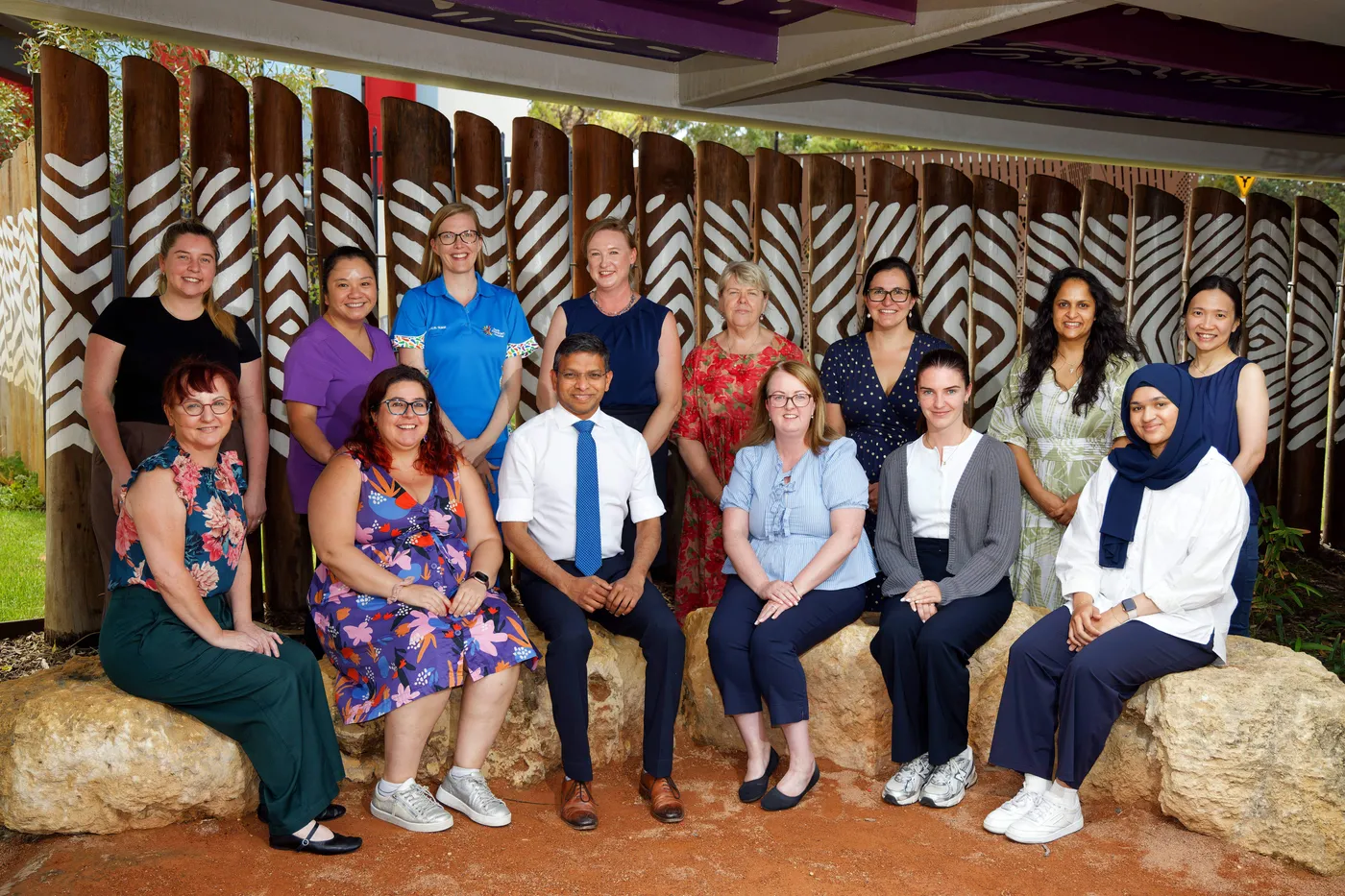 Group photo of people from clinic team